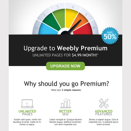 Create a Promotional Email for iPage!