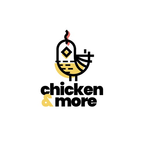 Abstract logo for fast food restaurant